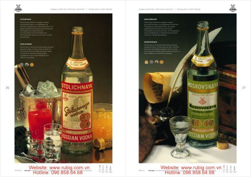“Stolichnaya” và”Moskovskaya” hai thương hiệu vodka đã thuộc về nước Nga